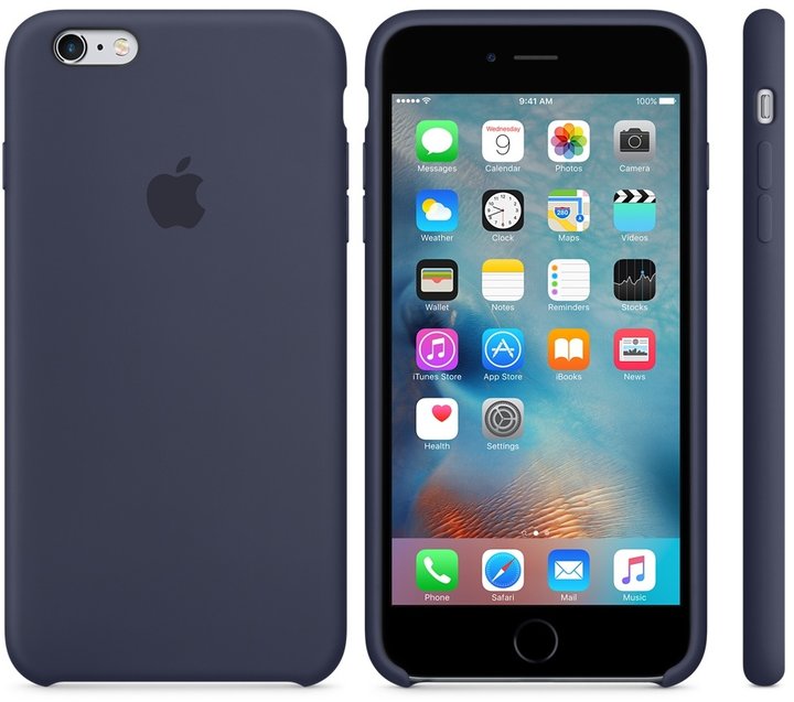 Apple iPhone 6s Plus Silicone Case, tmavě modrá_636643287