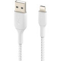 Belkin kabel USB-A - Lightning, M/M, MFi, opletený, 15cm, bílá_153850915