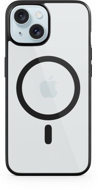 EPICO zadní kryt Mag+ Hero s podporou MagSafe pro iPhone 15, transparentní černá_1587811497