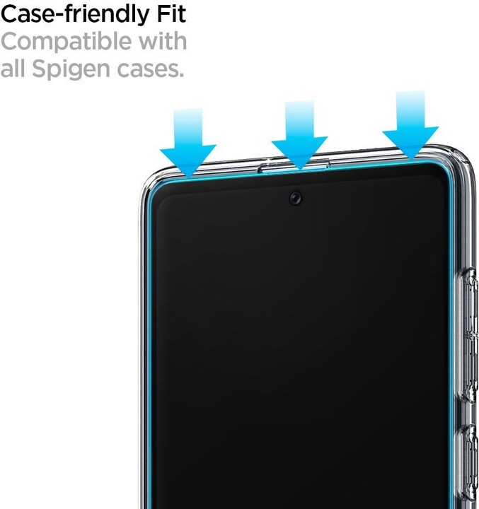 Spigen ochranné sklo FC pro Samsung Galaxy A71, černá_1232575603