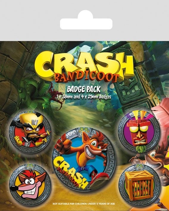 Odznaky Crash Bandicoot - Mix_691340672