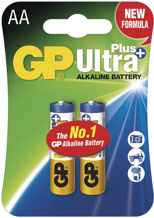 GP Ultra Plus, alkalická LR6 AA, 2ks_588974329
