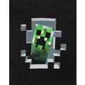 Minecraft Creeper Inside, dětská, černá (XL)_1874307864