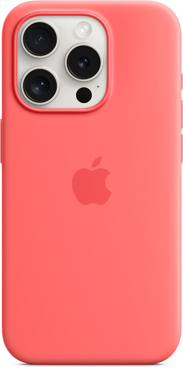 Apple Silikonový kryt s MagSafe pro iPhone 15 Pro, světle melounová_1736075161