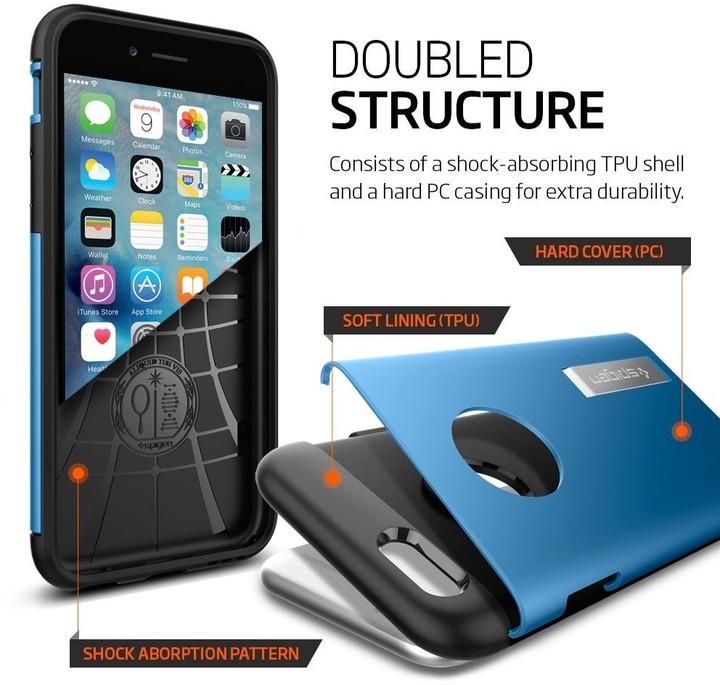 Spigen Slim Armor ochranný kryt pro iPhone 6/6s, eletric blue_1553503172