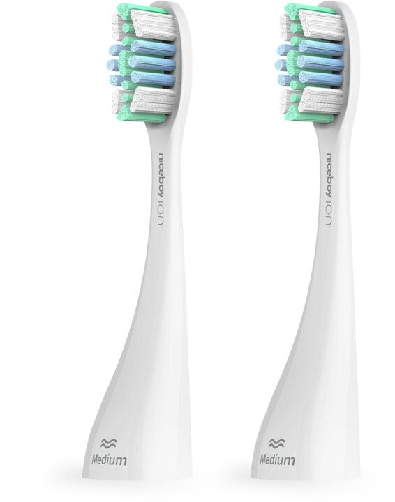 Niceboy ION Sonic Pro UV toothbrush heads 2 pcs Medium white_1960769398