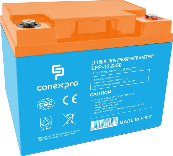 Conexpro baterie LiFePO4, 12,8V, 50Ah_962039694