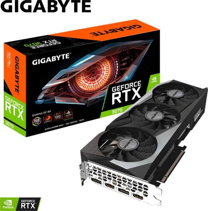 GIGABYTE GeForce RTX 3070 GAMING OC 8G (rev. 2.0), LHR, 8GB GDDR6_425074938