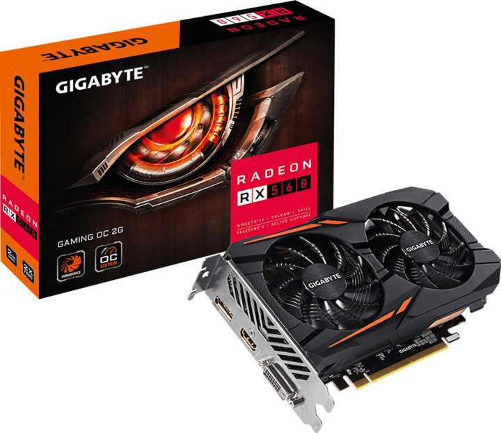 GIGABYTE Radeon RX 560 Gaming OC, 2GB GDDR5_1283945555