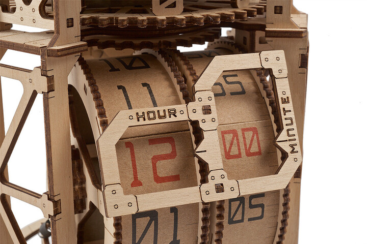 UGEARS stavebnice - Sky Watcher Tourbillon Table Clock, mechanická, dřevěná_775647849