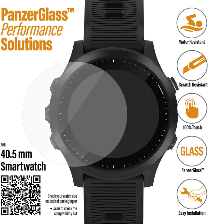 PanzerGlass SmartWatch pro různé typy hodinek (40.5mm), čiré_1190254920