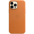 Apple kožený kryt s MagSafe pro iPhone 13 Pro Max, zlatohnědá_2055879771