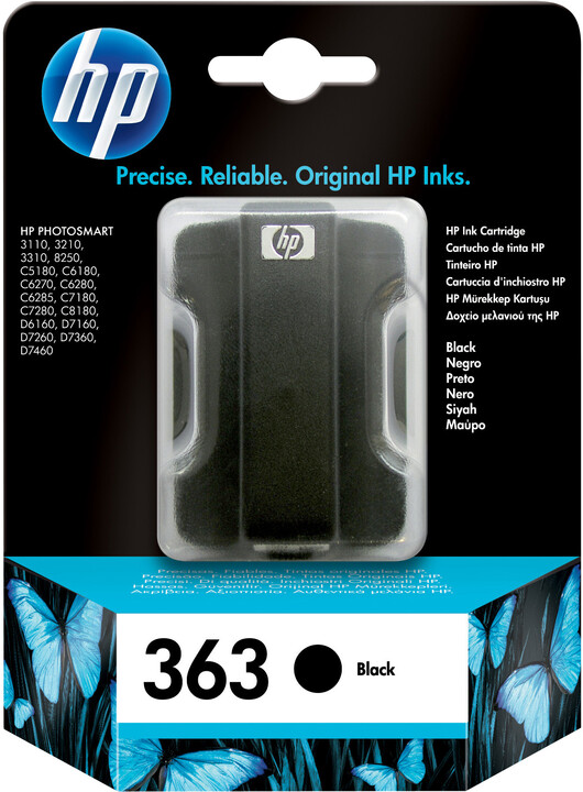 HP C8721EE, no.363, černá malá
