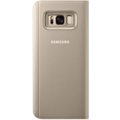 Samsung S8+, Flipové pouzdro Clear View se stojánkem, zlatá_1814326898