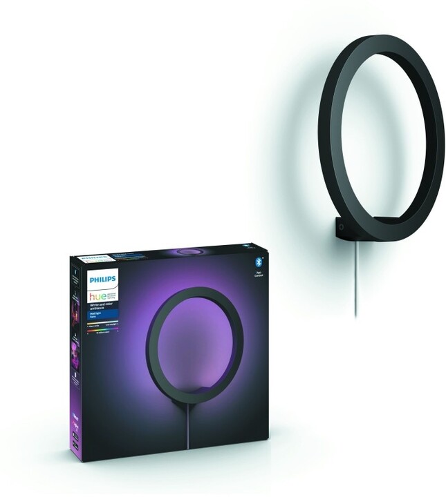 Philips nástěnné svítidlo Hue Sana, LED, RGB, 20W, černá - 2. generace s BT_1363394004