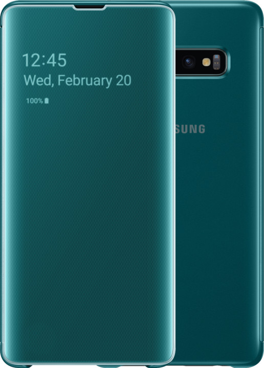 Samsung Clear View flipové pouzdro pro Samsung G975 Galaxy S10+, zelená_1294059370