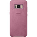 Samsung S8 Zadní kryt - kůže Alcantara, růžová