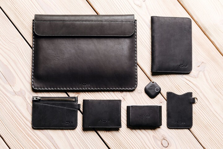 FIXED peněženka Smile Wallet se smart trackerem, kožená, černá_1368570774