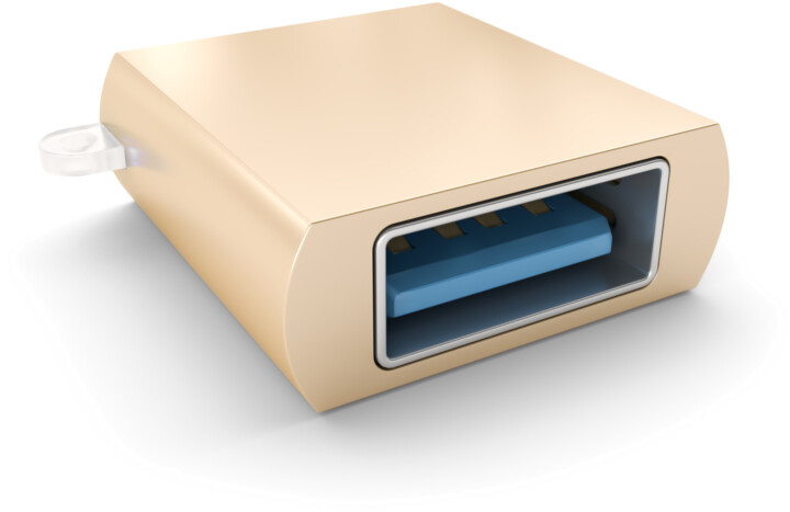 Satechi adaptér USB-C - USB-A 3.0, M/F, zlatá_1368462763