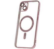 C.P.A. silikonové TPU pouzdro Mag Color Chrome pro iPhone 14 Plus, růžovo-zlatá GSM169580