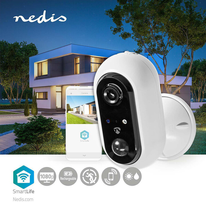 Nedis Wi-Fi Smart venkovní kamera, Full HD 1080p, IP65_1332125655