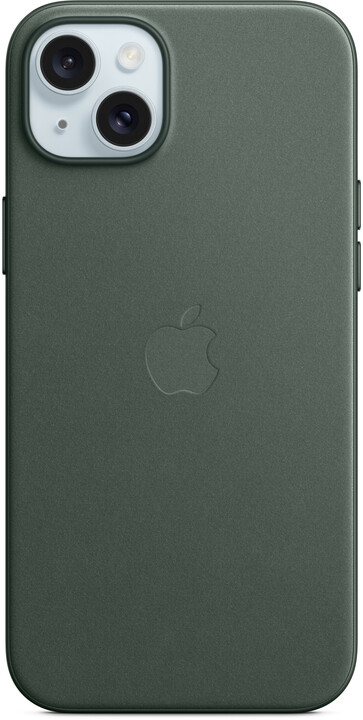 Apple kryt z tkaniny FineWoven s MagSafe na iPhone 15 Plus, listově zelená_778095573