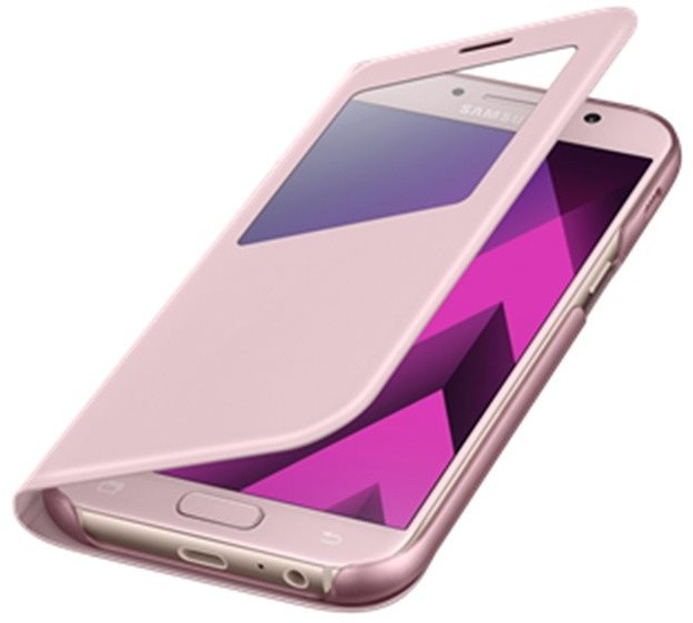 Samsung Galaxy A5 2017 (SM-A520P), flipové pouzdro, S-View, růžové_243204871