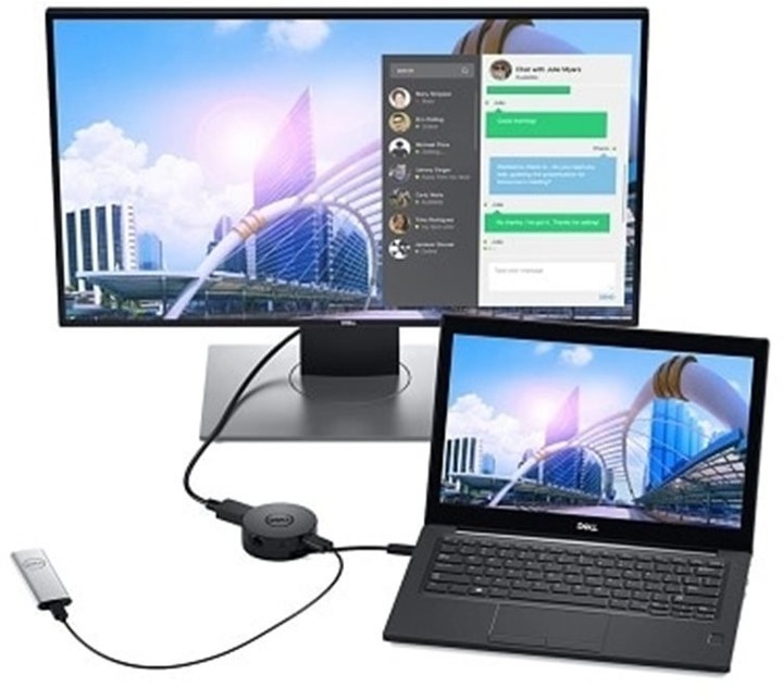 Dell mobilní adaptér DA300/ USB-C/ na HDMI/ DisplayPort/ VGA/ Ethernet RJ-45/ USB 3.0/ USB-C_1170422811