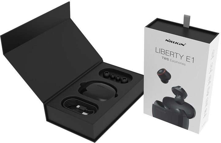 Nillkin Liberty TWS Wireless Bluetooth Earphone, černá/červená_2134254711