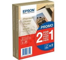 Epson Foto papír Premium Glossy, 10x15 cm, 2x40 listů, 255g/m2, lesklý Poukaz 200 Kč na nákup na Mall.cz