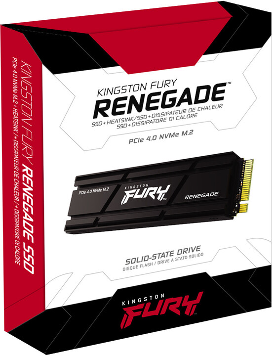 Kingston SSD FURY Renegade, M.2 - 4000GB + heatsink_214461100