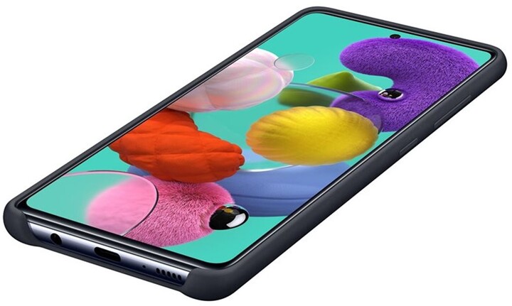 Samsung silikonový zadní kryt pro Samsung Galaxy A51, černá_1874906795
