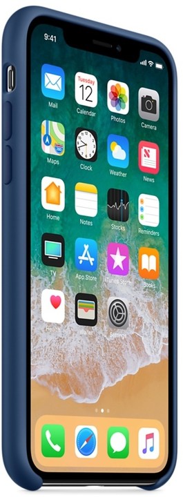 Apple silikonový kryt na iPhone X, kobaltově modrá_88996508