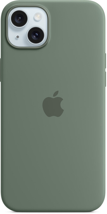 Apple Silikonový kryt s MagSafe pro iPhone 15 Plus, cypřišově zelená_355256848