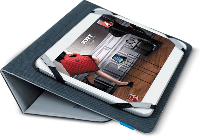 Port Designs NOUMEA univerzální pouzdro na tablet 9/10&#39;&#39;, šedo-modré_1264865888