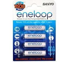 Sanyo Eneloop R03, 1500 nabíjecích cyklů, blistr 4 ks_164819021