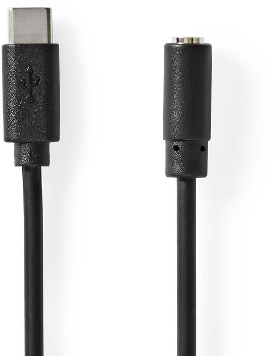 Nedis adaptér USB-C - jack, 1m, černá_1237957108