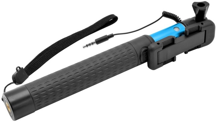 FIXED selfie tyč, teleskopická, modrá_899490455