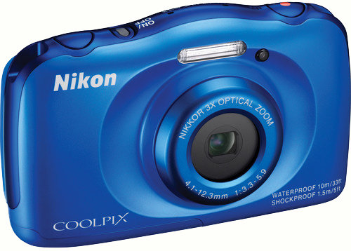 Nikon Coolpix S33, modrá + Backpack kit_552404265
