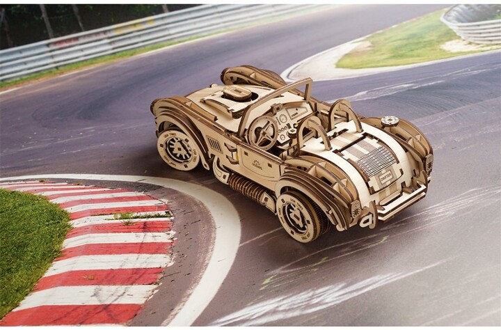 UGEARS stavebnice - Drift Cibra Racing, mechanická, dřevěná_842863003