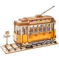 Stavebnice RoboTime - Historická tramvaj, dřevěná
