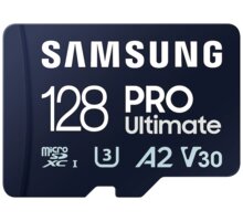 Samsung PRO Ultimate UHS-I U3 (Class 10) SDXC 128GB + SD adaptér MB-MY128SA/WW