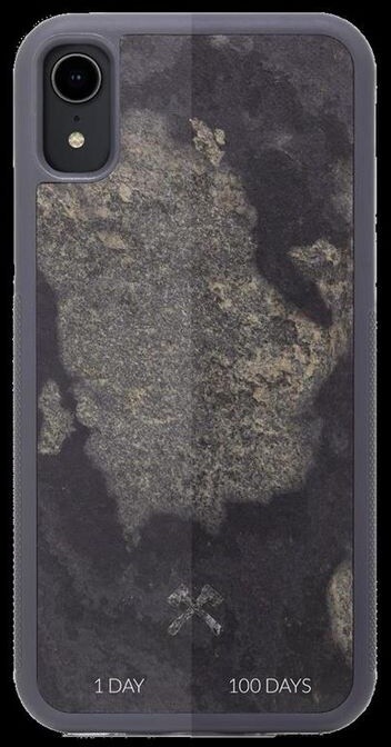 Woodcessories ochranný kryt TPU Bumper Stone pro iPhone Xr, šedá_1633821984