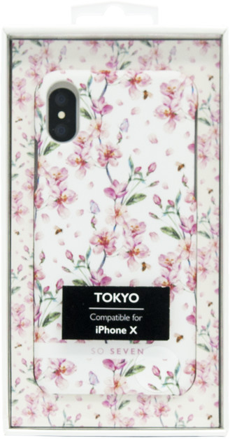 SoSeven pouzdro Fashion Tokyo Cherry Blossom Flowers pro iPhone X/XS, bílá_252362790