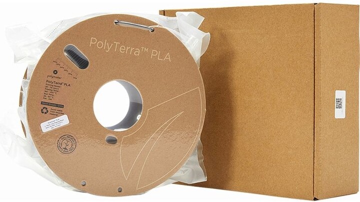 Polymaker tisková struna (filament), PolyTerra PLA, 1,75mm, 1kg, černá_936744651