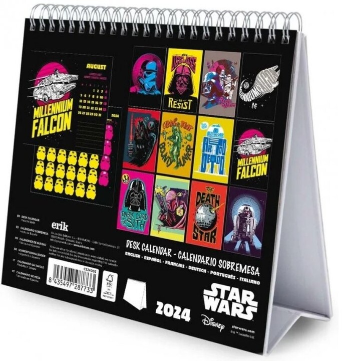 Kalendář 2024 Star Wars - Classic Deluxe, stolní_1572361674