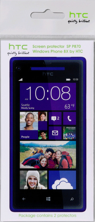 HTC ochranná fólie na displej SP P870 pro HTC Windows Phone 8X by HTC (2 ks)_561167462