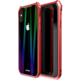 Luphie Aurora Magnet Hard Case Glass pro iPhone X, červeno/černá