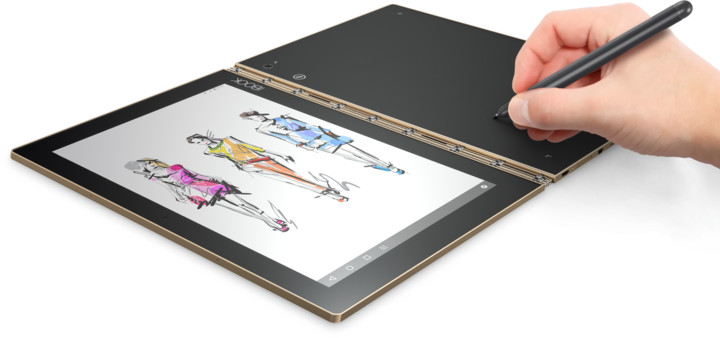 Lenovo Yoga Book YB1-X90F, zlatá_2117805310