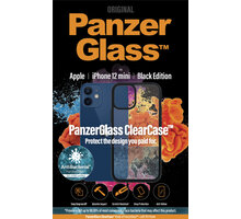 PanzerGlass ochranný kryt ClearCase pro Apple iPhone 12 Mini 5.4&quot;, antibakteriální, černá_1492873578